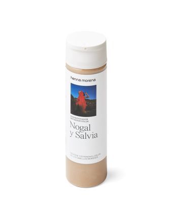 Suavitzant de Noguera i Salvia. Condicionador matitzador que reforça la brillantor de cabells morens.