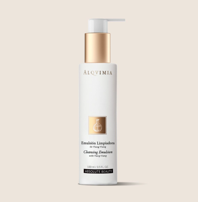 Emulsió netejadora facial, desmaquillant  i hidratant de flor d'ylang ylang  100 ml