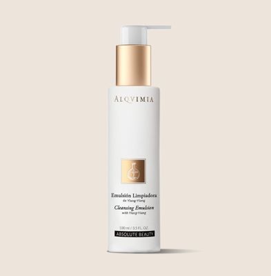 Emulsió netejadora facial, desmaquillant  i hidratant de flor d'ylang ylang  100 ml