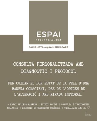 Reserva CONSULTA personalitzada amb DIAGNÒSTIC i PROTOCOL personalitzat (presencial o online)