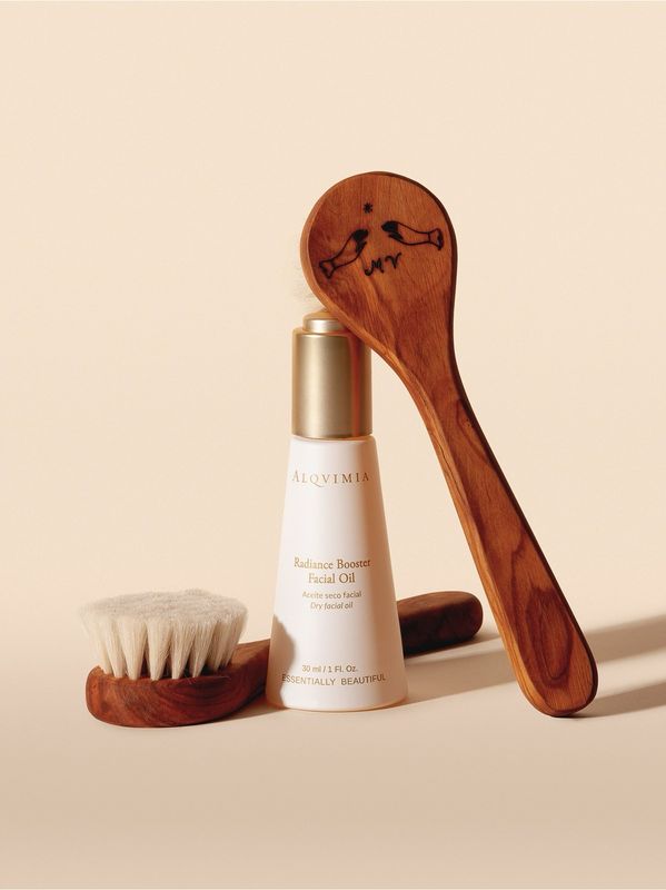 Radiance Booster Facial Oil amb retinol vegetal 30ml amb The Moon Brushes Mariona Vilanova
