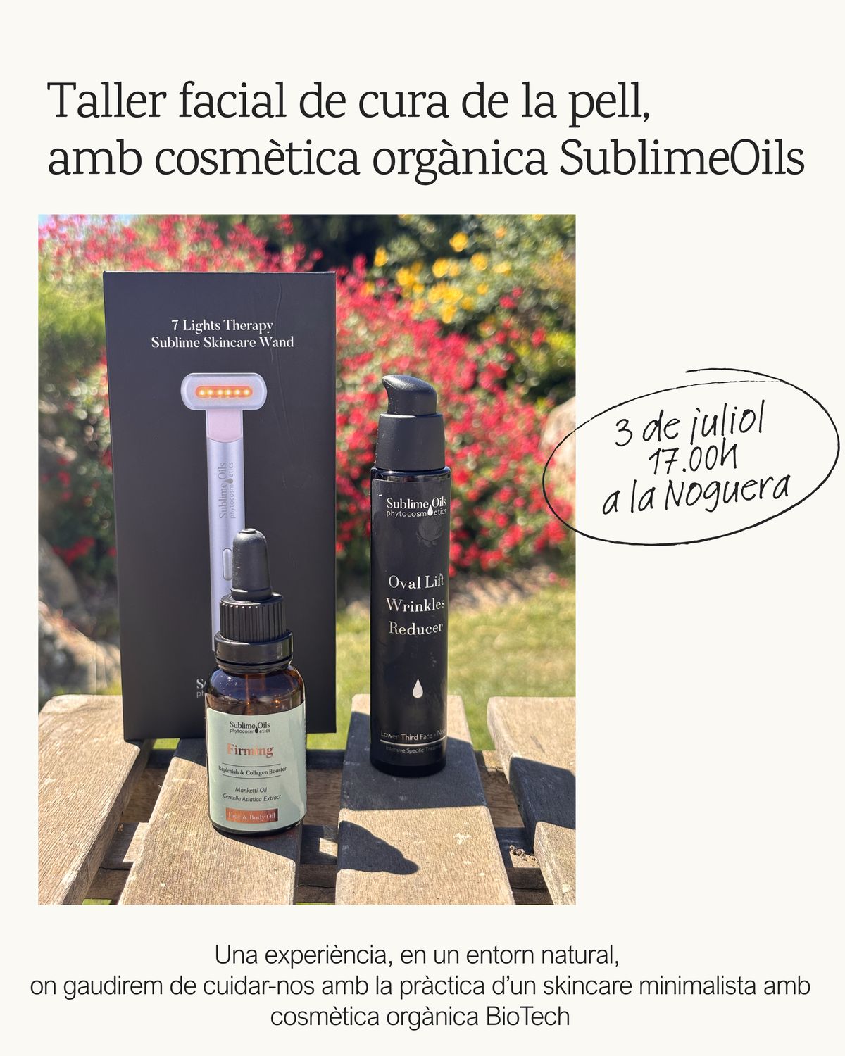 Taller Skin Care ♥ ➜ 3 de juliol, a la Noguera