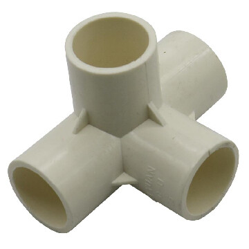 PVC Connector - 4 Way Elbow - 20mm