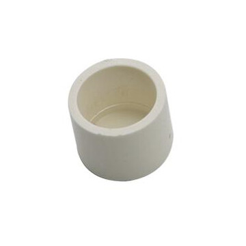 PVC Connectors - End Cap - White - 20mm