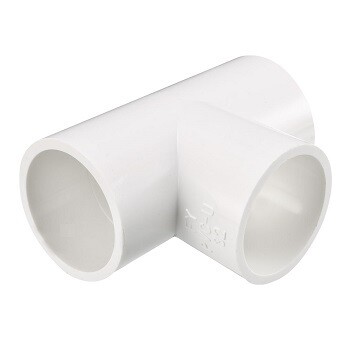 PVC Connector - T-Piece 32mm - white