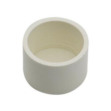 PVC Connectors - End Cap - White - 32mm