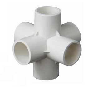 PVC Connector - 6 Way Elbow - 20mm