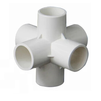 PVC Connector - 6 Way Elbow - 25mm