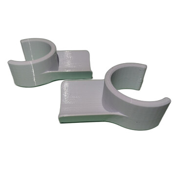 Dog Agility Jump Clips (Pair) - 32mm - White