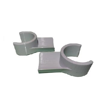 Dog Agility Jump Clips (Pair) - 25mm - White