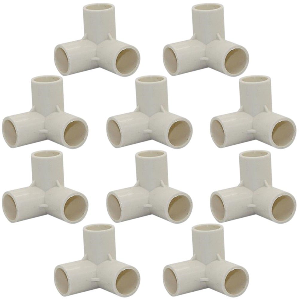 PVC Connector - 3 Way Elbow - 20mm. Pack of 10 PVC Connector - 3 Way Elbow - 20mm. Pack of 10