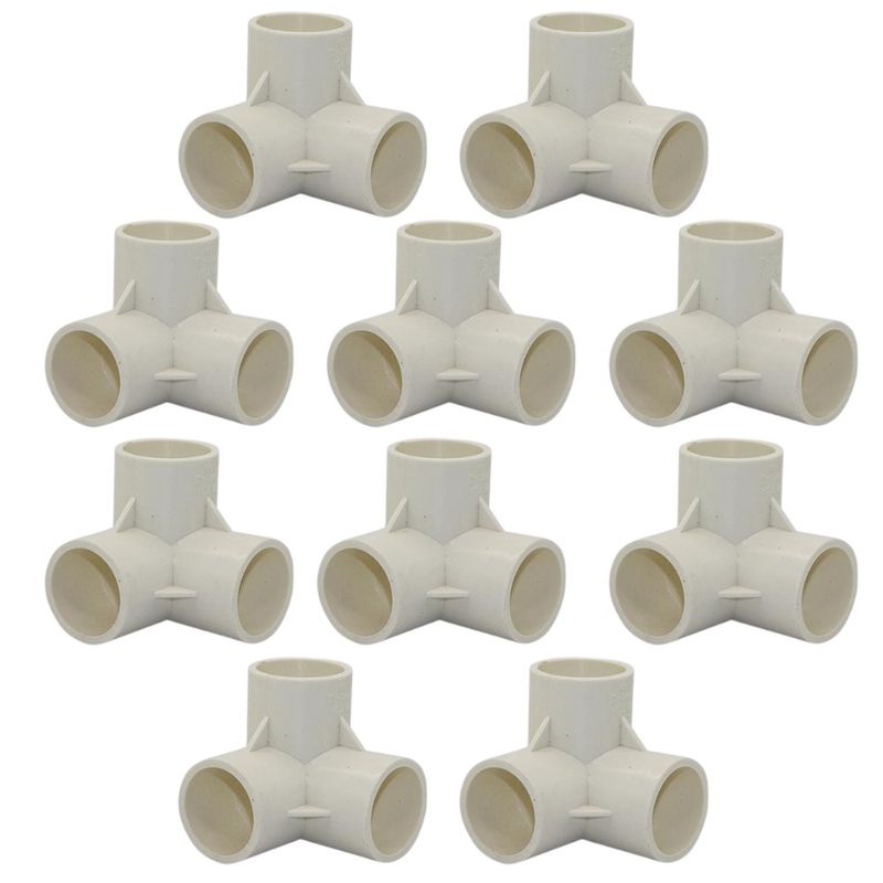 PVC Connector - 3 Way Elbow - 32mm. Pack of 10 PVC Connector - 3 Way Elbow - 32mm. Pack of 10