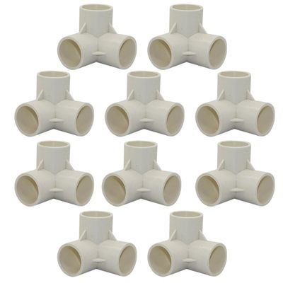 PVC Connector - 3 Way Elbow - 32mm. Pack of 10