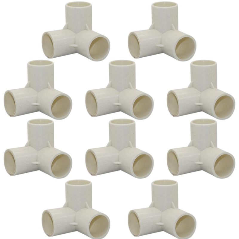 PVC Connector - 3 Way Elbow - 25mm. Pack of 10 PVC Connector - 3 Way Elbow - 25mm. Pack of 10