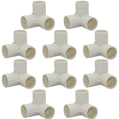 PVC Connector - 3 Way Elbow - 25mm. Pack of 10 PVC Connector - 3 Way Elbow - 25mm. Pack of 10