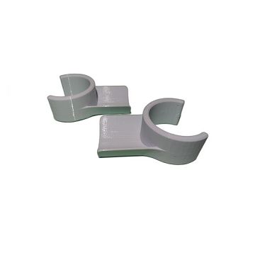 Dog Agility Jump Clips (Pair) - 20mm - White Dog Agility Jump Clips (Pair) - 20mm - White