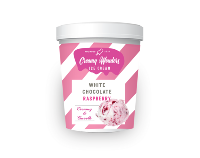 White Chocolate Raspberry Ice Cream 500ml