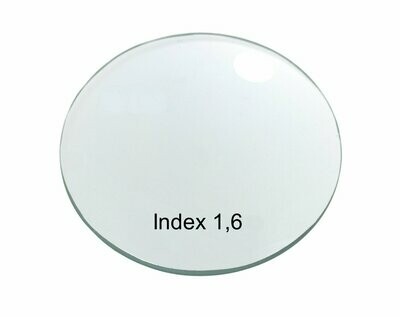 Einstärken Kunststoffglaspaar Index 1,6 HSET