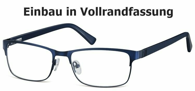 Brillenglaseinbau in Vollrand-Brillenfassung