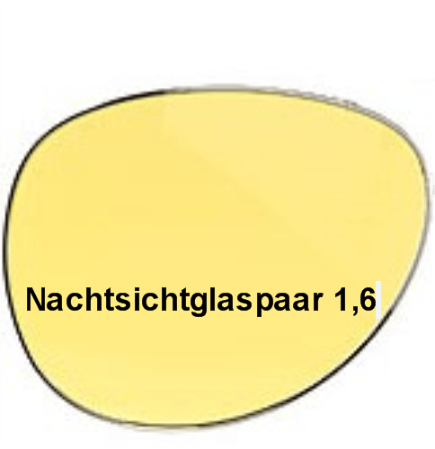 Einstärken Nachtsicht Kunststoffglaspaar Index 1,6 HSET Einstärken Nachtsicht Kunststoffglaspaar Index 1,6 HSET
