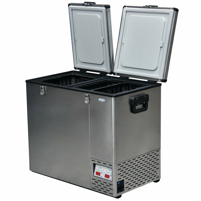 NATIONAL LUNA 110LT DOUBLE DOOR FRIDGE & FREEZER (STAINLESS) NATIONAL LUNA 110LT DOUBLE DOOR FRIDGE & FREEZER (STAINLESS)