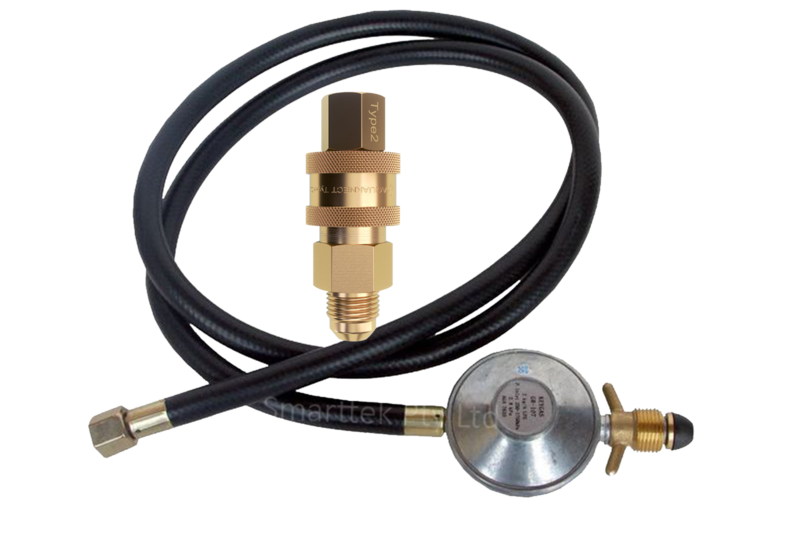 Smarttek Gas Hose Regulator and Gas Quick Connect Pack Smarttek Gas Hose Regulator and Gas Quick Connect Pack