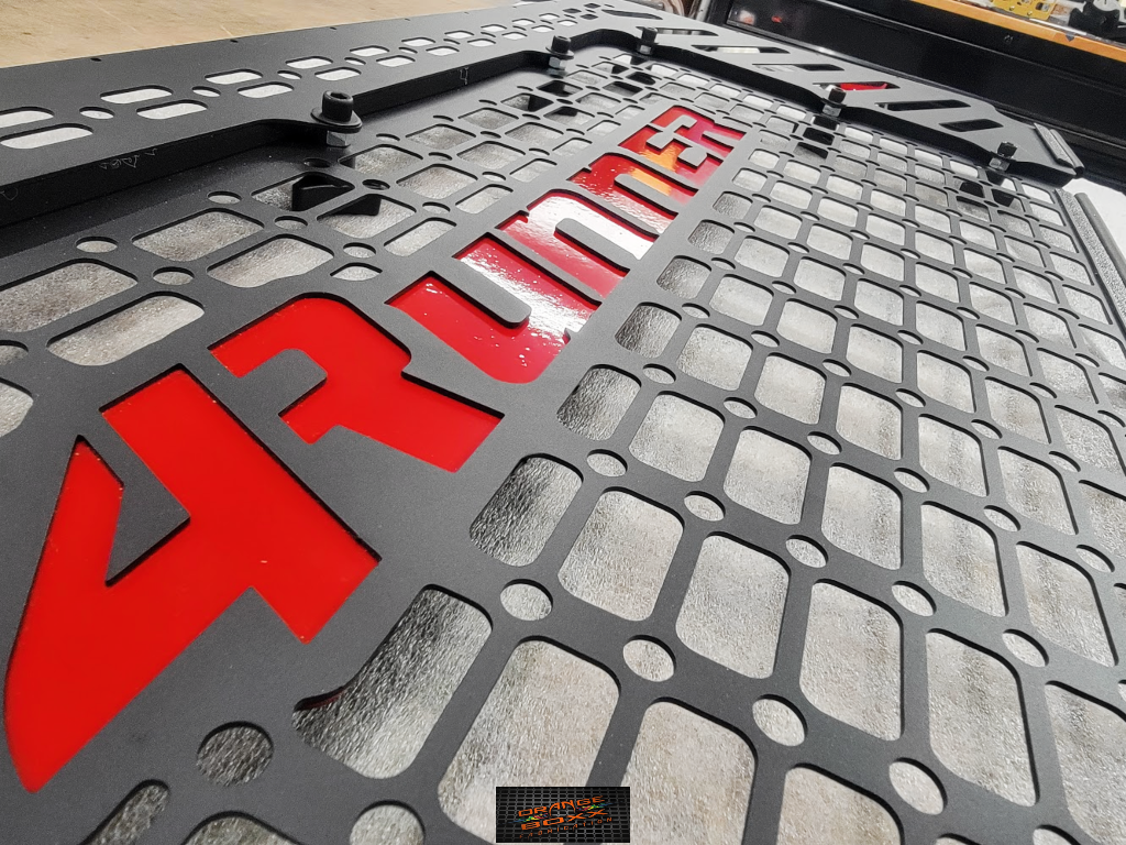 4th Generation 4Runner rear hatch removable center window cover.