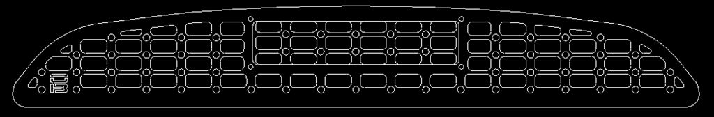 Land Cruiser 100 Lexus LX470 Shelf cargo barrier 2- Side PSD racks kit., Upper Arch nameplate: All MOLLE
