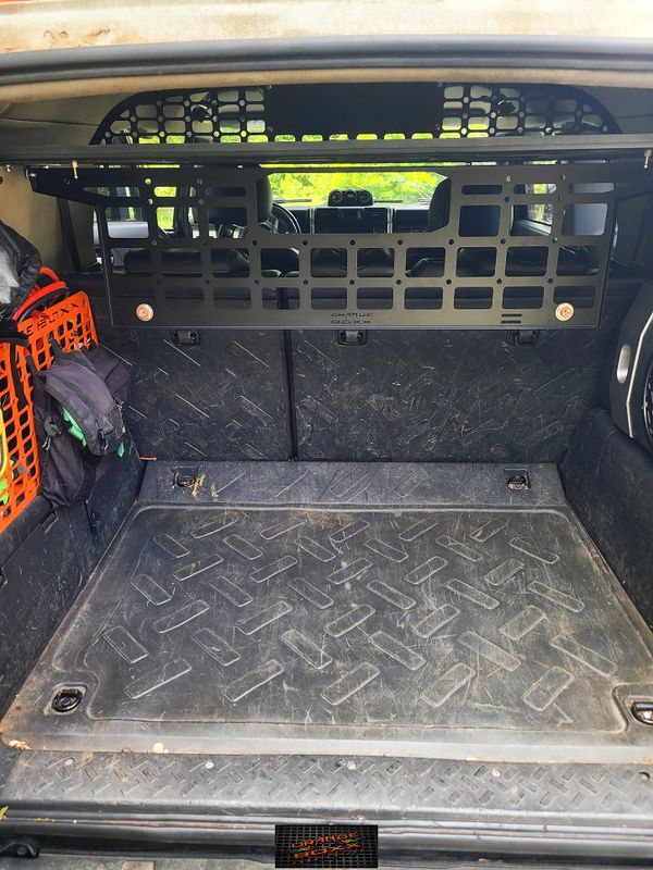 FJ Cruiser Attic storage with Cargo/dog barrier
