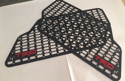 4th Generation 4Runner side molle rack panels. With TRD Logo