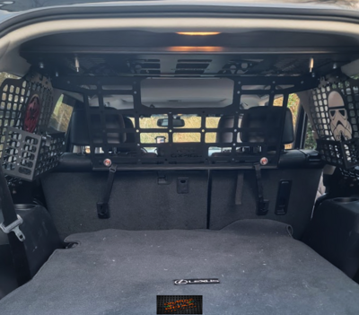 GX460 &amp; Prado 150 Attic storage with dog/cargo barrier