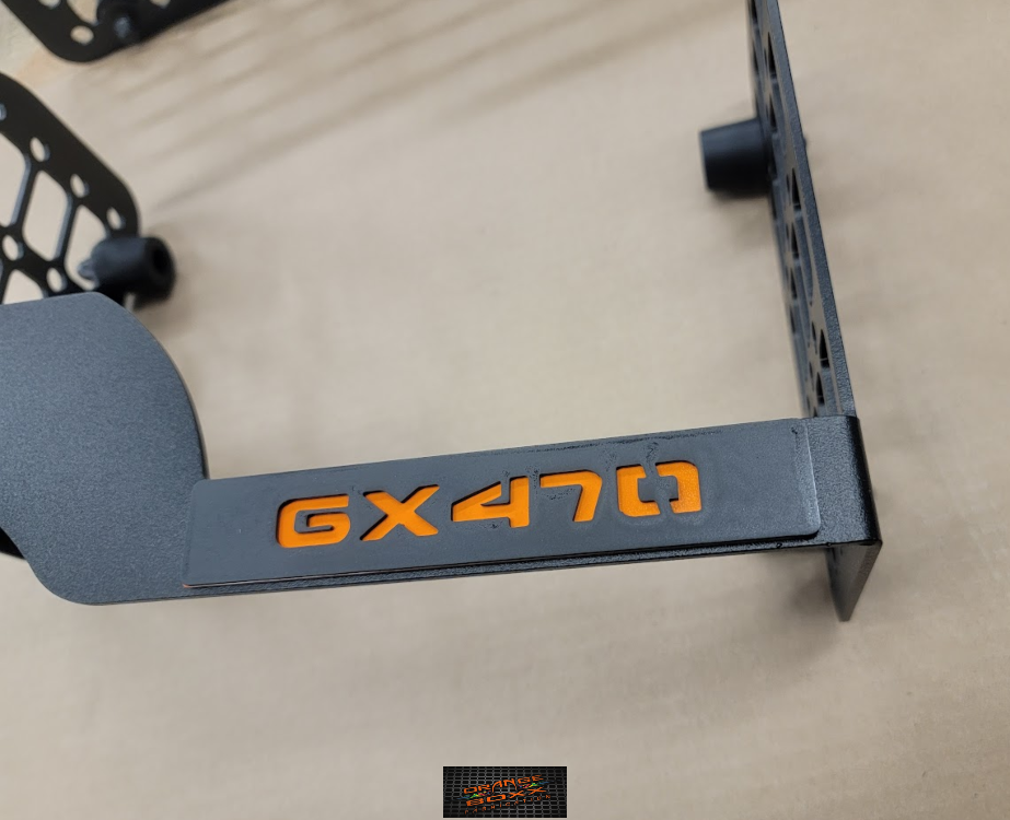 GX470 &amp; Prado 120 Center  Custom console, Nameplate: GX470 with color backing (470CP)