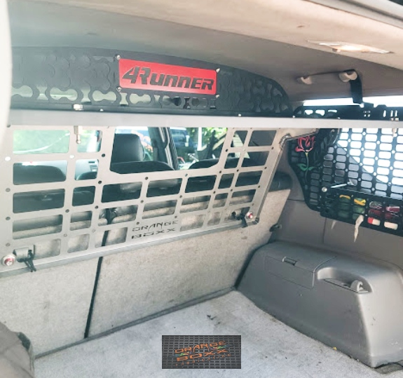 4th Gen 4Runner Attic storage kit. 1 piece attic shelf, Cargo/pet barrier and 2 side PSD molle panels. Kit .
