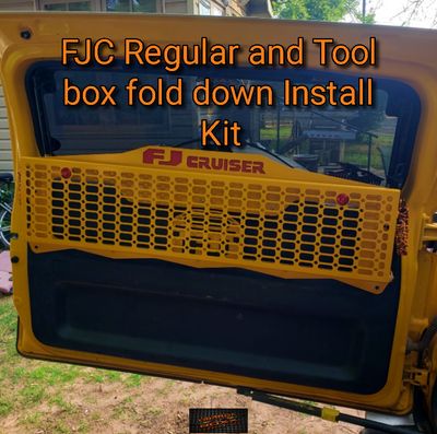 FJ Cruiser regular-tool box rear door fold or flat Install kit