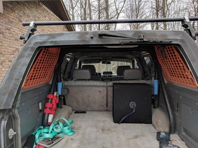 Both sides plain or custom Molle panels