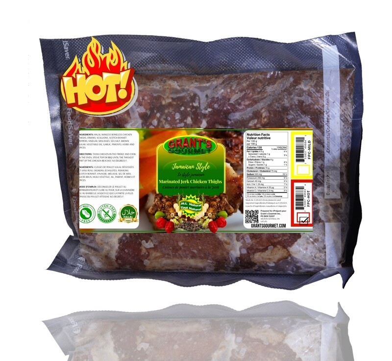 Marinated Jerk Chicken Thighs - Hot