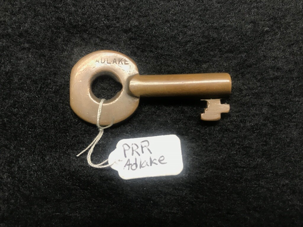 Vintage Pennsylvania Railroad Skeleton Key Adlake Obsolete