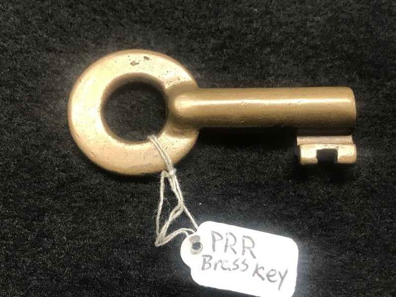Vintage Pennsylvania Railroad Brass Skeleton Key Obsolete