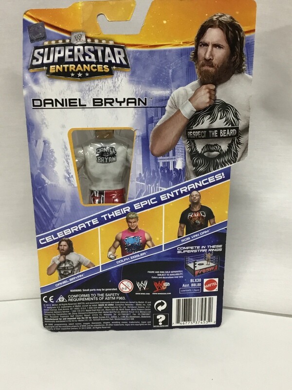 Daniel Bryan WWE / WWF Wrestling Action Figure Mattel SuperStar Entrances NIB