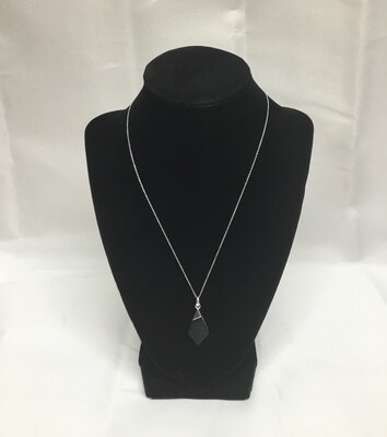 Sterling Silver Necklace &amp; Charm 18 Inches Long