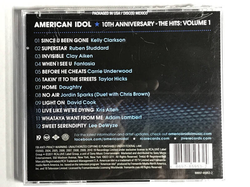 America Idol 10th Anniversary The Hits: Volume 1 CD