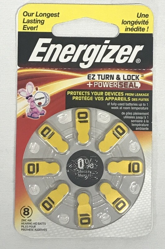 Energizer AZ10DP-8 Size 10 Hearing Aid Battery 8 Pack Lot of 3
