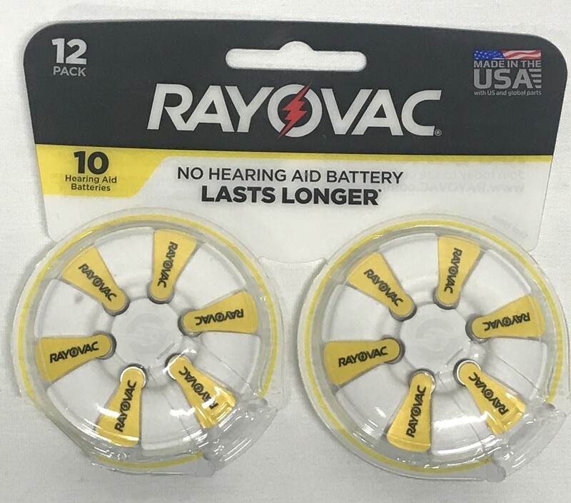 RAYOVAC Size 10 Hearing Aid Battery 12 Pack Lot of 3 Packs