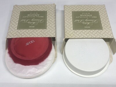 Vintage Avon Satin Beauty Dust Refill With Puffer Ariane 6oz. with a 2nd Refill New In Box Included