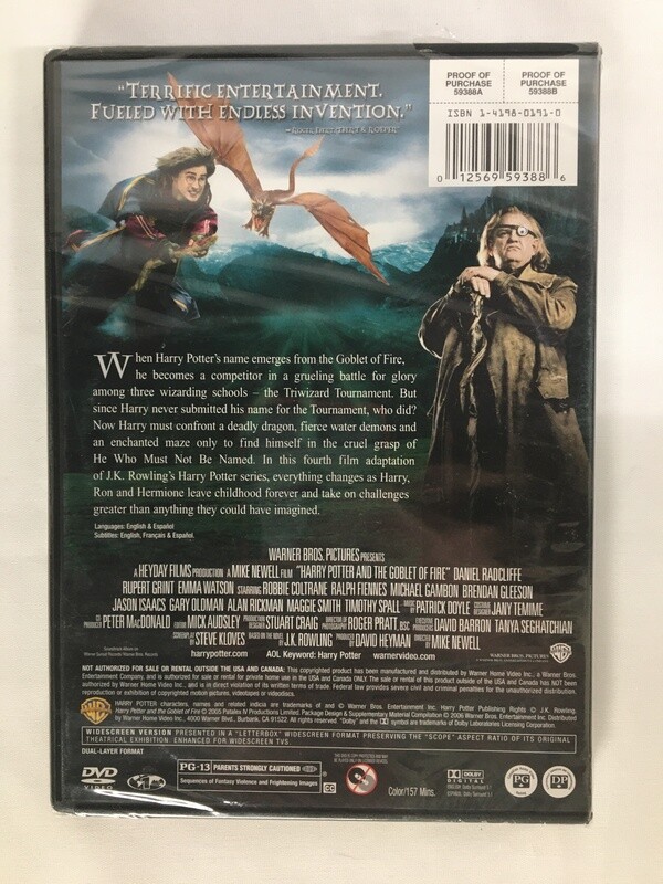 Harry Potter And The Goblet Of Fire DVD