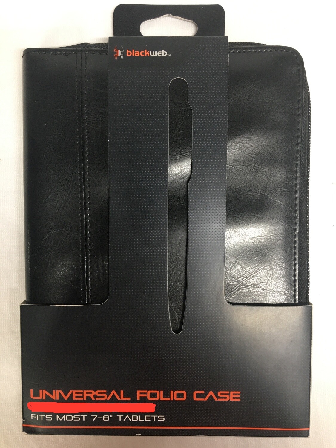 BlackWeb Universal Folio Case Fits Most 7-8&quot; Tablets
