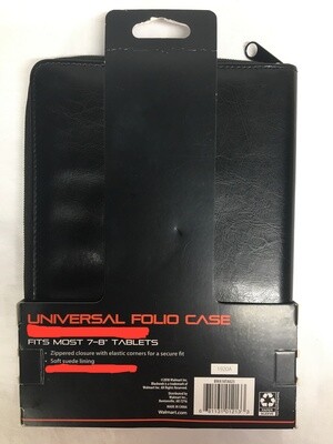 BlackWeb Universal Folio Case Fits Most 7-8" Tablets