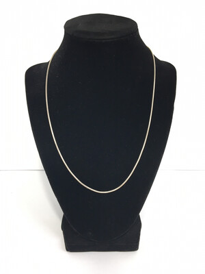 Sterling Silver Snake Necklace 20" Long