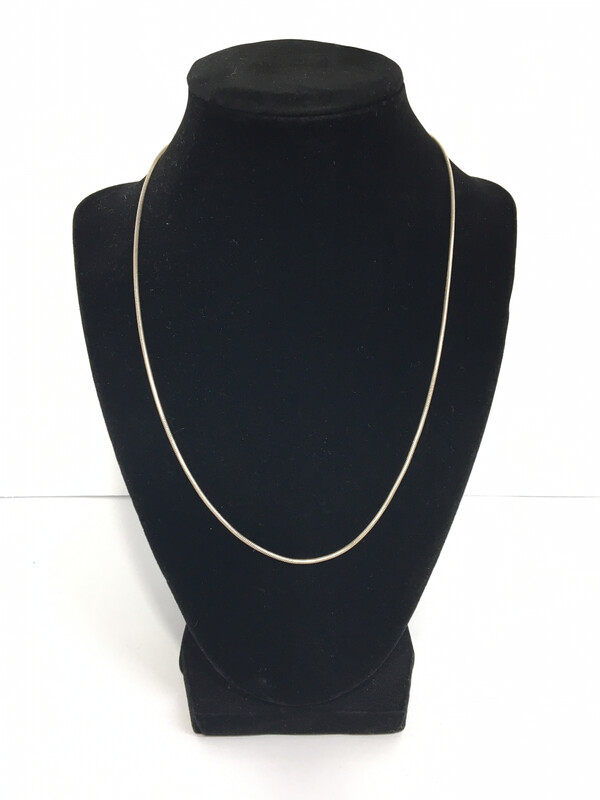 Sterling Silver Snake Necklace 20" Long