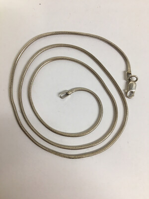 Sterling Silver Snake Necklace 20&quot; Long